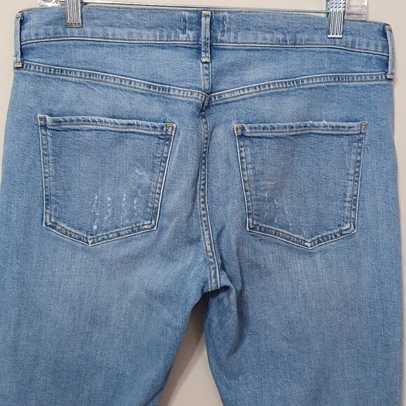 Agolde Isabel Slim Boyfriend Distressed Jeans - Picture 9 of 12